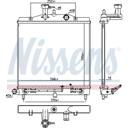 Radiator NISSENS 66771