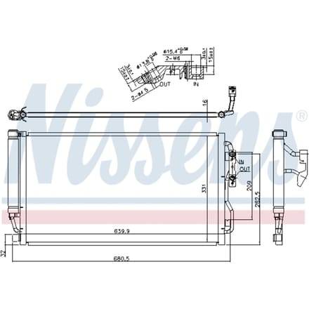 Condensator, airconditioning NISSENS 940590