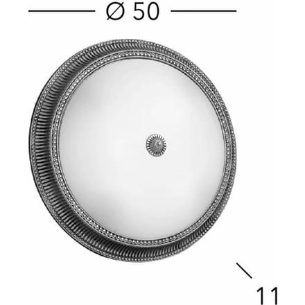 Kolarz Milord plafondlamp, Ø 50 cm, antiek messing kleur