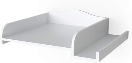 Aankleedblad voor Bovenop Wasmachine - Universele Luiertafel Opzetstuk Wit
