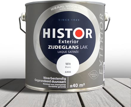 Histor Exterior Lak Zijdeglans 2,5 liter - Wit