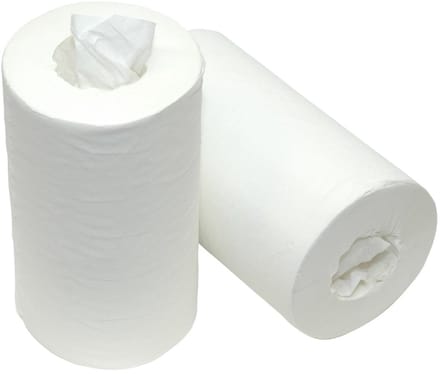 12st Mini Poetspapier M1 Centerfeed 1-laags Wit 120m 12 Rollen (8305500)