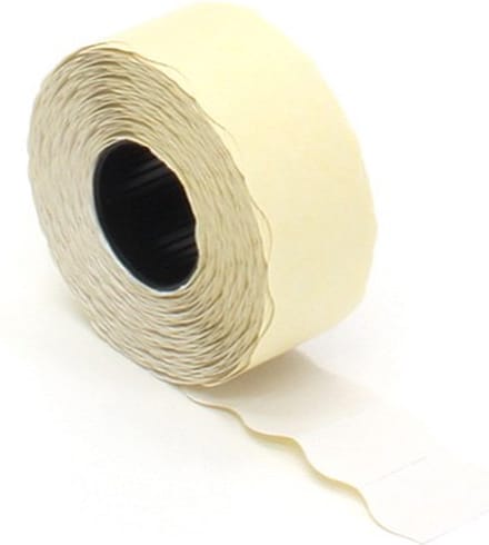 Prijsetiket 26 x 12 mm wit permanent per 36 stuks
