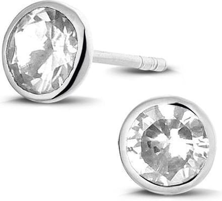 Montebello Oorbellen Malope - 925 Zilver - ∅6mm