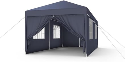 CRLYN® Easy Up Partytent - Paviljoen Opvouwbaar - Extra Stevig - Antraciet