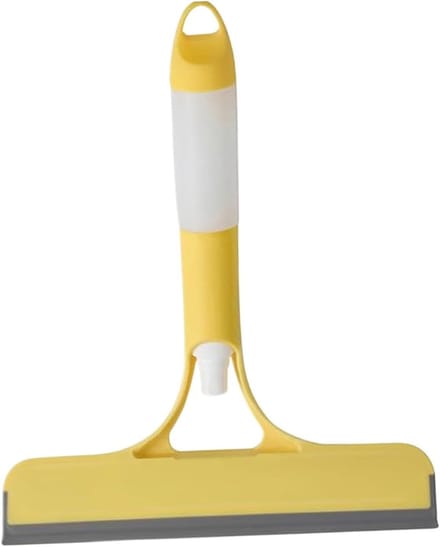 Raamwisser - Schoonmaak Tool - Streeploos Reinigen - Geïntegreerde Spray - 21.5 x 25.7 cm - Geel