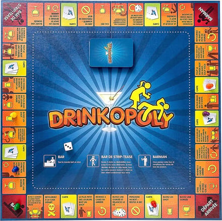 Drinkopoly! Le plus enivrant de tous les jeux! Jeu de plateau en Français