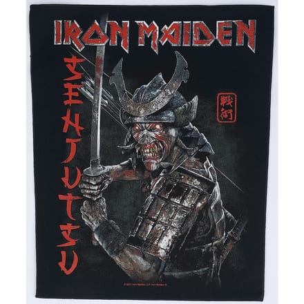Iron Maiden Senjutsu Unisex Embleem - zwart/rood - Standard