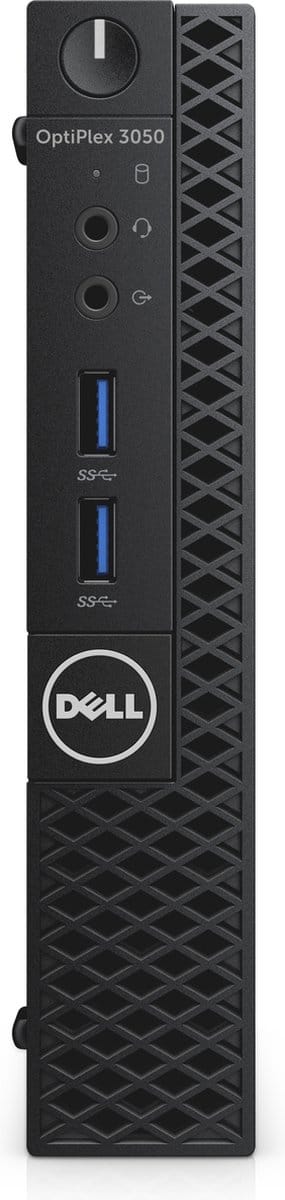 DELL OptiPlex 3050 Zevende generatie Intel® Core™ i3 i3-7100T 4 GB DDR4-SDRAM 128 GB SSD Zwart Micro Tower Mini PC