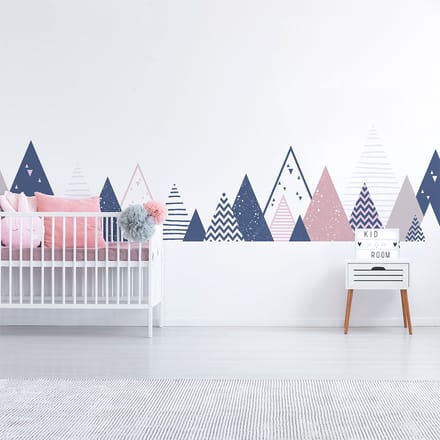 Kinderstickers van de Scandinavische bergen, Arika, 120 x 200 cm