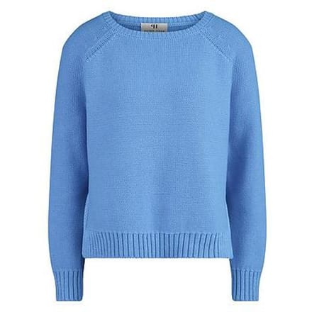 Trui ronde hals Van Peter Hahn blauw