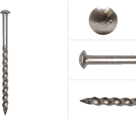 Wovar Bolkop schroefnagels RVS 3.2 x 55 mm | Doos 185 Stuks