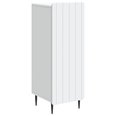 vidaXL - Dressoir - Wit - 34,5 - x - 33 - x - 92 - cm - Bewerkt - hout