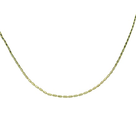 Double Almond Necklace Gold 14K