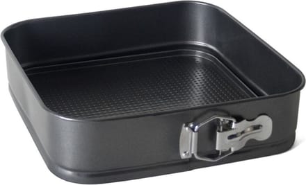 Gerimport Taarten bakken bakvorm/spring vorm Kitchen Pro - metaal - anti-aanbak laag - zwart - 28 x 7 cm