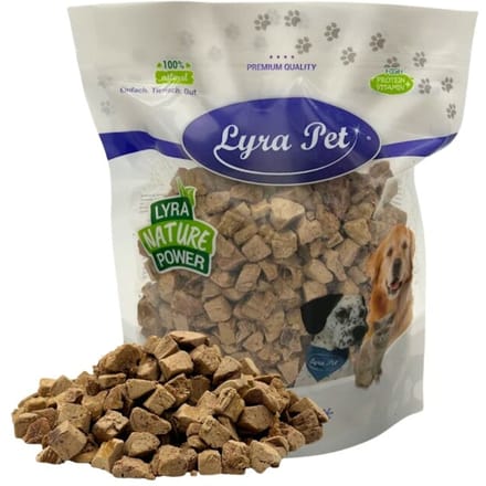 200 g - 5 kg Lyra Pet® gevriesdroogde blokjes eendenlever 200 g