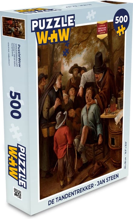 Puzzel De tandentrekker - Jan Steen - Legpuzzel - Puzzel 500 stukjes