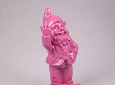 STOOBZ F*ck you kabouter 30 cm roze - Fuchsia