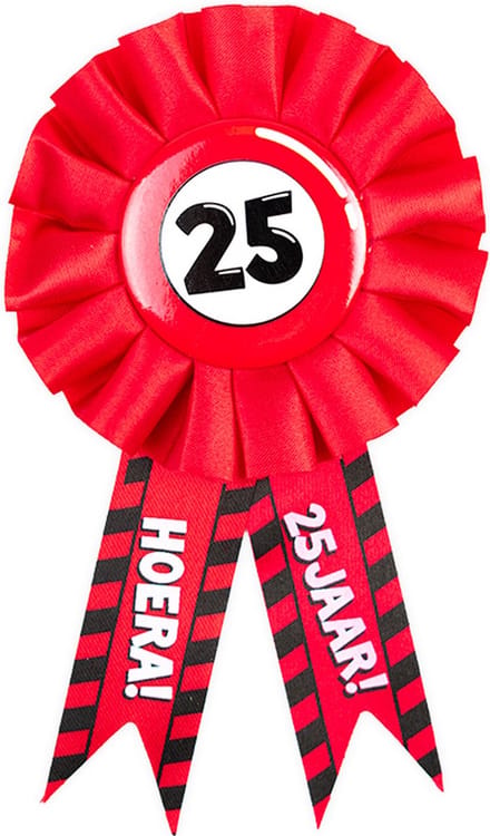 Party Rozetten - 25 jaar