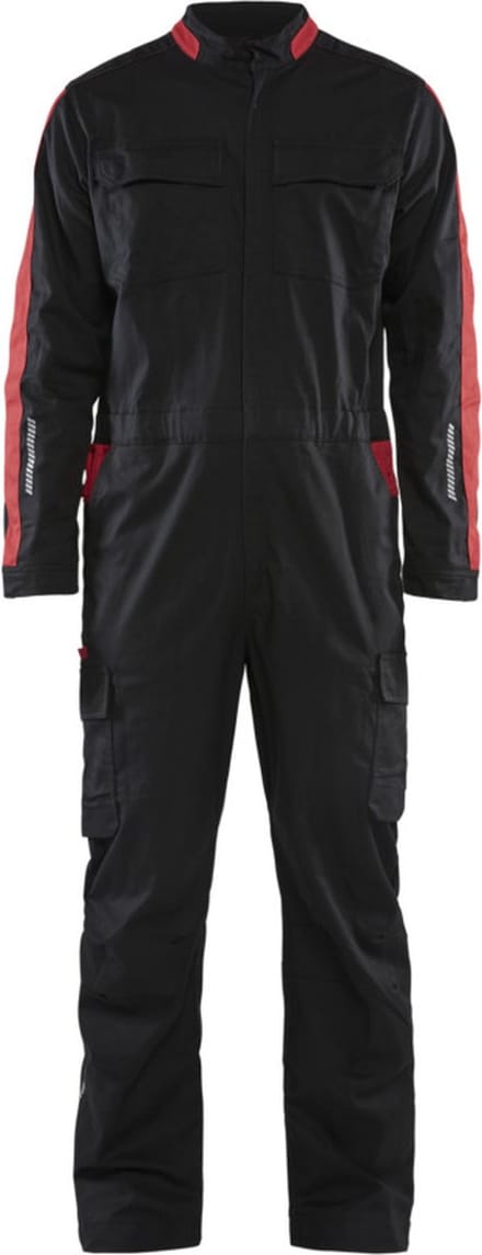 Blaklader Industrie overall stretch 6144-1832 - Zwart/Rood - C52