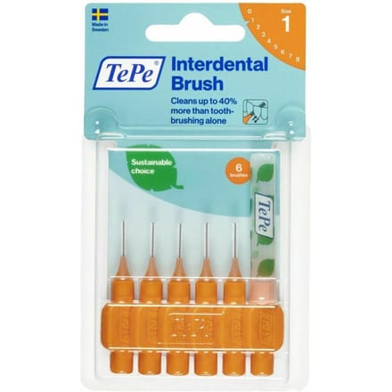 TePe Interdentale Ragers Original Oranje ISO maat 1 – 0,45 mm (6 stuks)