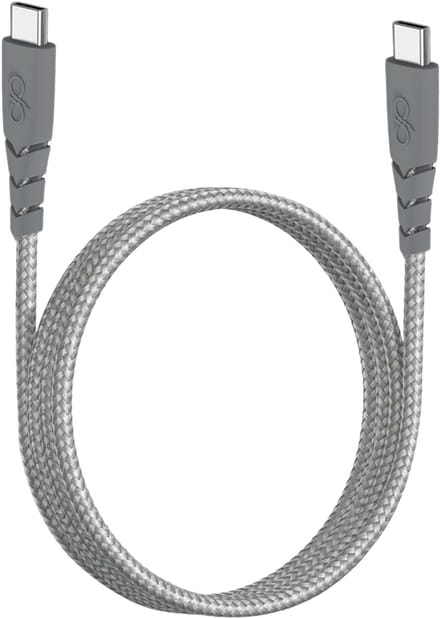 Force Case, USB-C naar USB-C Oplaadkabel 3A - Ultra-Resistant - Grijs - 1.2m, Grijs