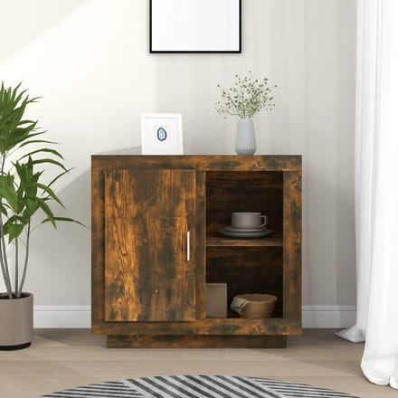 vidaXL - Dressoir - 80x40x75 - cm - gerookt - eikenkleurig