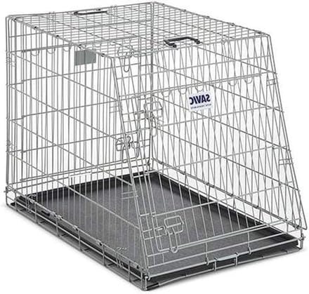 Honden Bench - Reis Kooi - Veilig Vervoer - Schuine Deur - 91 Cm - Metaal
