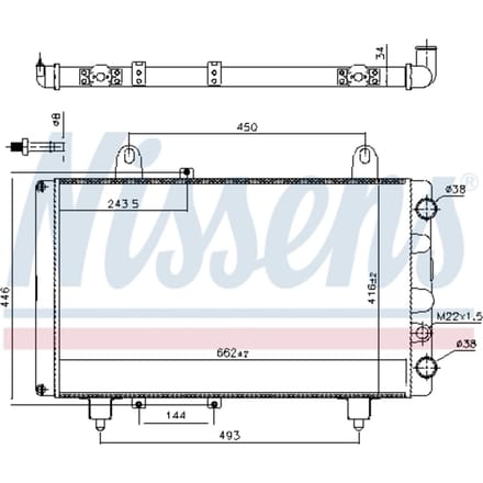 Radiator NISSENS 63561