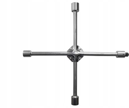 Rock Force RF-681B400 – Kruissleutel – 17-19-21-22 mm – Adapter 1/2" – Staal CrV