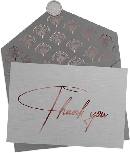 Bedankkaart met Envelop en Waxzegel - Luxe Gevoel
