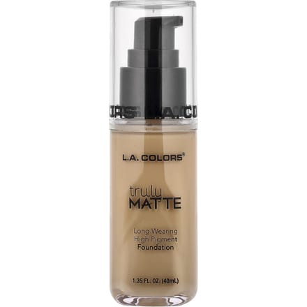 LA. Colors Truly Matte Foundation, CLM353 Nude, 40ml (1.35fl oz) beige