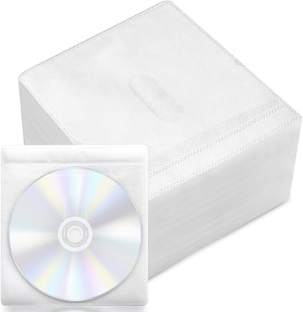 100 Stuks Transparante Plastic CD/DVD/BluRay Covers voor Bescherming en Opslag van Media