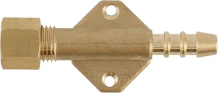 Gimeg Slangpilaar met Knelkoppeling 6/8 mm op muurplaat