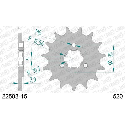 Tandwiel Afam 520 15 dents