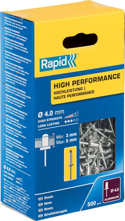 Klinknagels Rapid 5001432 Ø 4 x 8 mm