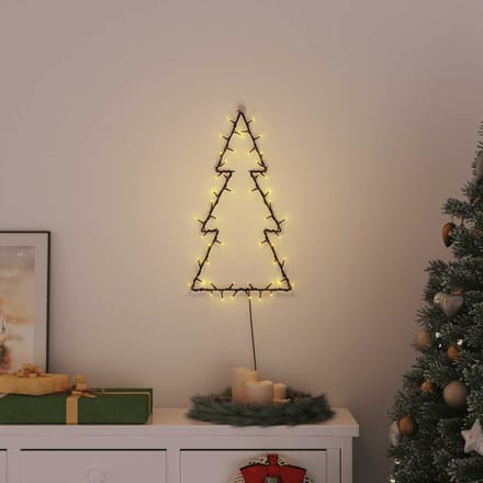 vidaXL - Kerstverlichting - kerstboom - silhouet - 80 - LEDs - warm - wit