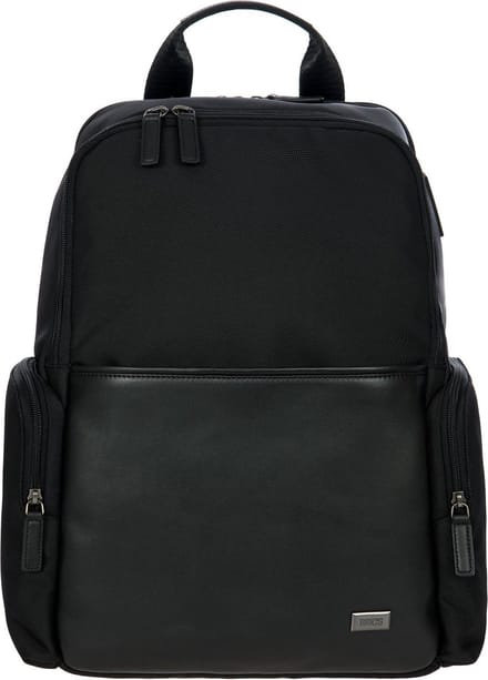 BRIC'S Laptop rugzak Rugzak met laptopvak Monza Backpack Black / Black Zwart
