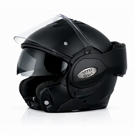 Vito Reverse Matt Black - Systeemhelm - Maat M - Scooterhelm - ECE 22-06 gekeurd