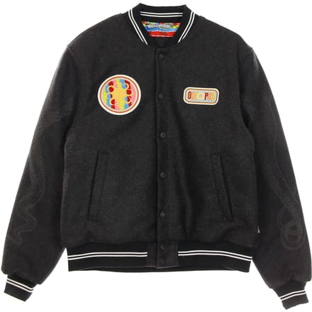 Legacy Patch Heren Collegejack Donkergrijs