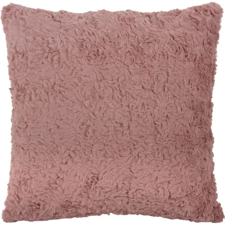 Present Time Sierkussen Tierno Furry - Roze - 45x45x15cm - Scandinavisch - Polyester