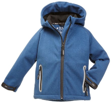 BMS Softknit-jassen met capuchon voor kinderen, koningsblauw