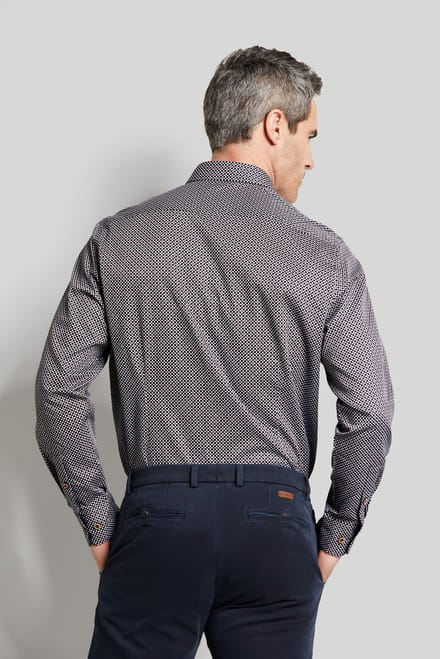 Bugatti Herren Shirt met grafische prints