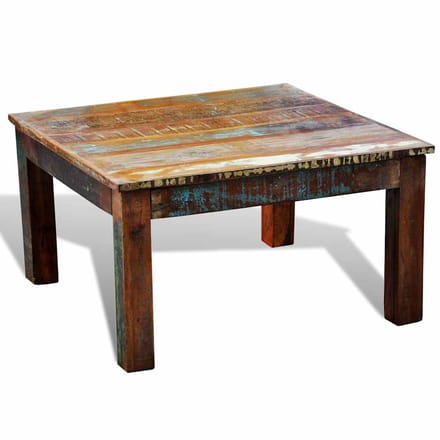 vidaXL - Salontafel - vierkant - gerecycled - hout