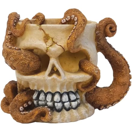 Aquarium decoratie Nobby Pet Totenkopf Mit Oktopus