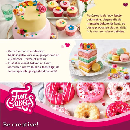 FunCakes Taartdoos met Venster - Gebaksdoos Karton - Quotes - Groen/Roze - 2 Stuks - 32x32x11,5 cm