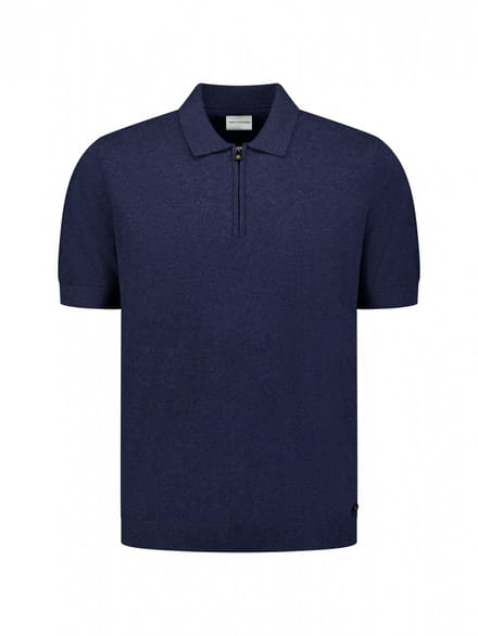 No Excess Pullover short sleeve polo zip mela night