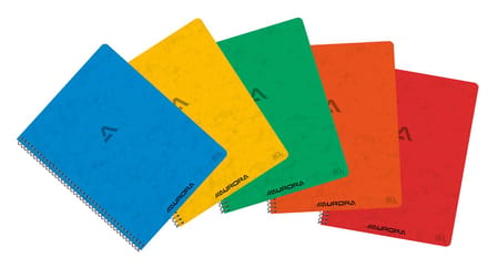 Aurora Spiraalschrift - A5 - Gelijnd - 120 Bladzijden - 80gr - PEFC - 10 stuks