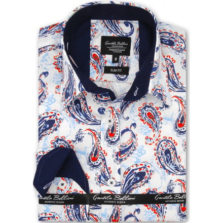 Blouse Heren - Heren Overhemden Lange Mouw - Slim Fit Overhemd Heren - 3096 - Wit