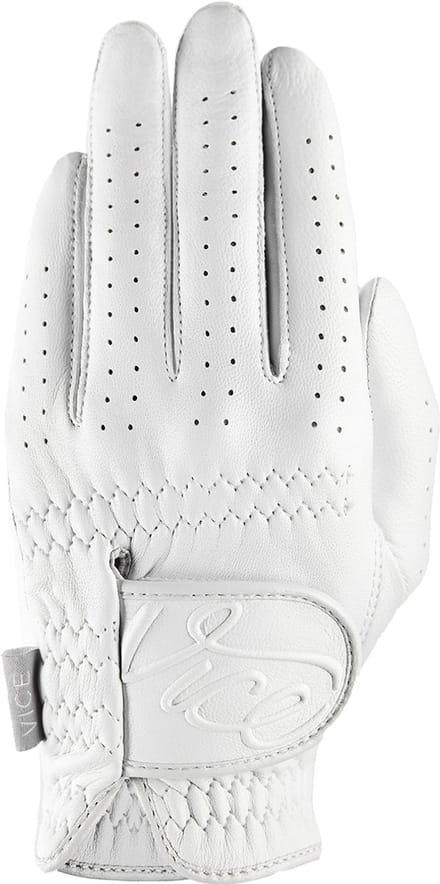 Vice Golf Pure Dames Golfhandschoen – Linkerhand – Maat S – Wit – Premium Lamsleer – Optimale Grip & Comfort
